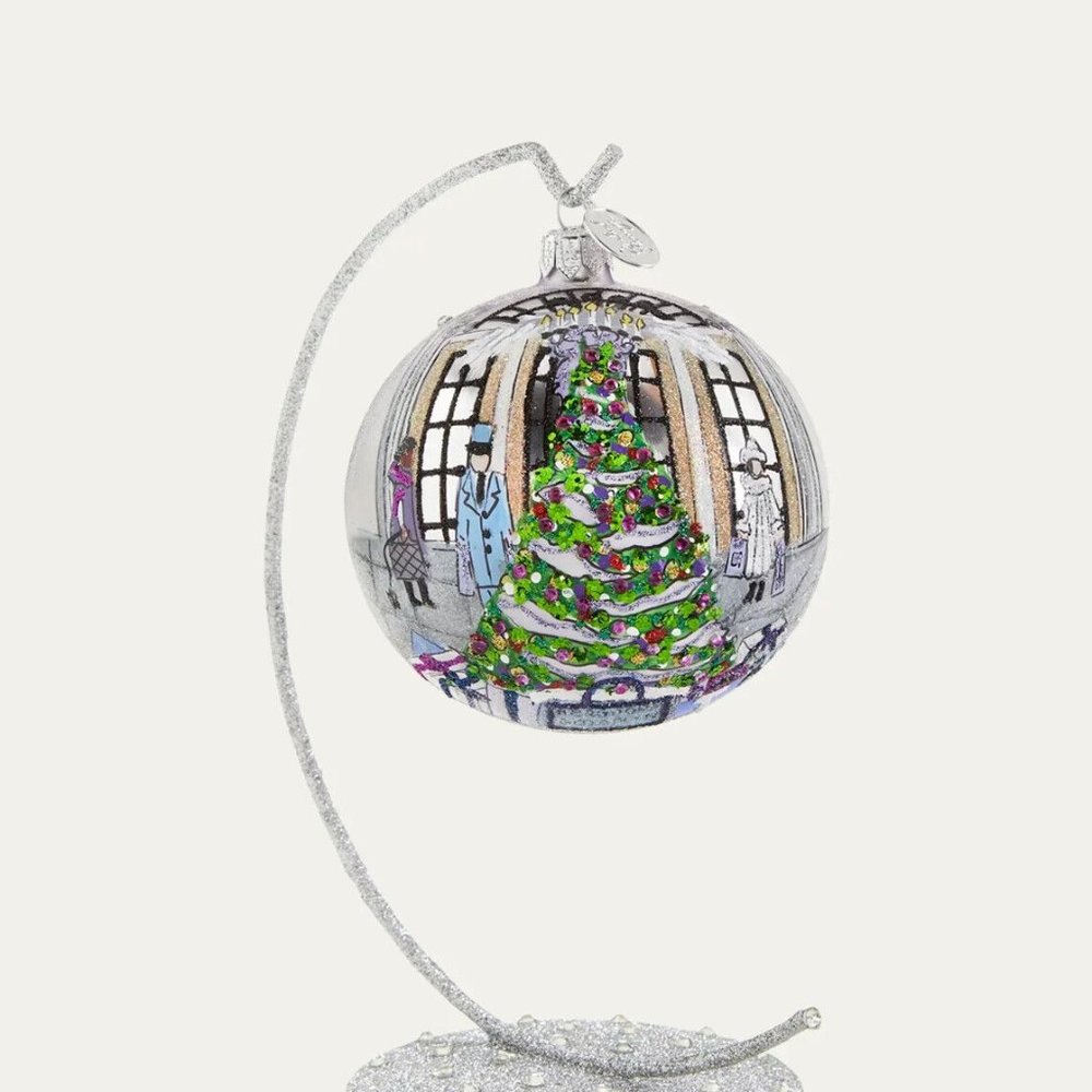 MICHAEL STORRINGS Bergdorf Lobby Tree Half-Painted Ball